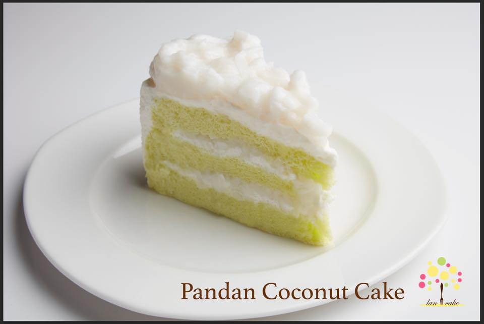 Pandan Coconut Cake